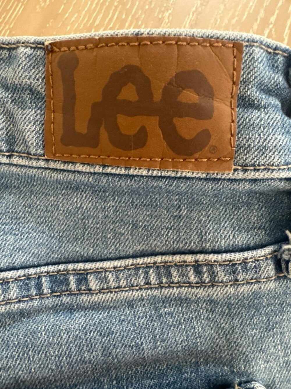 Lee Straight Leg Jeans Size 6 Denim - Picture 3 of 5
